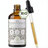 Bio Schwarzkümmelöl für Hunde 50ml - kaltgepresst 100% biologischer Anbau, in Glasflasche mit Glaspipette - pures ägyptisches Schwarzkümmelöl (Nigell Sativa) DE-ÖKO-060