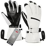 Unigear Skihandschuhe Herren Damen, Wasserdicht rutschfest Winter Sport Handschuhe für Skifahren Snowboard Eislaufen Wandern