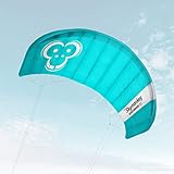 Skymonkey Windtrainer 3.3 Trainer-Kite/Lenkmatte 4-Leiner (inkl. Trainerbar) Ready 2 Fly- 330 cm [Petrol]