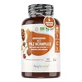 BIO Pilz Komplex mit 8 Pilzsorten - 180 Kapseln - 1000mg mit...