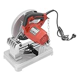 WEIGR Kappsäge Metallschneiden 1200W - Gehrungssäge mit 5200 RPM, Metallsäge Schnittwinkel 0-45°, Sägeblatt 185mm, für Schneiden von Stahl, NE-Metallen, Eisen- und Guss-Profilen (Rot)