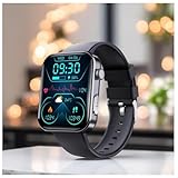 Wizvox Schlaftracker, EKG Uhr Vorhofflimmern Testsieger SOS-Notruf, Smartwatch Mit 𝐁l𝐮𝐭𝐳𝐮𝐜𝐤𝐞𝐫messung Alltagsleben F06,A