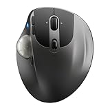 Nulea M508 King Wireless Trackball Maus, Ergonomisches Design, 4D Scrollrad, einfache Daumensteuerung mit 4 einstellbaren DPI, Bluetooth oder USB kompatibel für PC, Laptop, iPad, Mac, Windows, Android