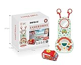 Impulse Activity Spiel kinderlenkrad fürs Auto - Spiegel für kindersitz Auto Spielzeug Lenkrad Spielzeug Kinder 0-18 Monate für Babys Ton Raschel Baby Spielzeug Baby Play matt beschäftigung autofahrt