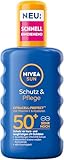 NIVEA SUN Schutz & Pflege Sonnenspray LSF 50+, wasserfestes...