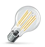 EMOS LED Lampe Edison A60, 7,2W Ersatz für 100W Glühbirne, A Klasse Vintage-Birne E27 Sockel, Helligkeit 1521 lm, Neutralweiß 4000 K, extra lange Lebensdauer 50000h, CRI min. 80, 360° Abstrahlwinkel