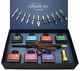 IDEAPOOL Kalligraphie Set, Stift Schreibfeder Set 22-teilig...