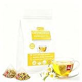 JGFWAT Kamillentee 75g | ganze Kamillenblüten getrocknet |100% naturürlich | leicht bitterer und milder Geschmack | Ideal für Heiße und Kalte Getränke