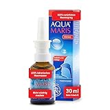 Aqua Maris Strong 30 ml, 100% natürliches Meerwasser abschwellendes Nasenspray I Linderung bei verstopfter Nase I Erwachsene, Kinder, Schwangere und Stillende Mütter