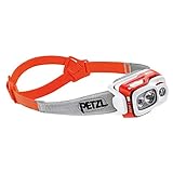 PETZL - Stirnlampe SWIFT RL - Unisex, Rot, Einheitsgröße, Automatisch, einfach zu bedienen, leicht