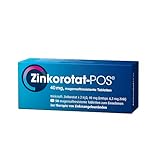 Zinkorotat-POS 40 mg 50 Stück - magensaftresistente Tabletten zur Behandlung von Zinkmangelzuständen, die ernährungsmäßig nicht behoben werden können - für Erwachsene, Schwangere & Kinder ab 4 Jahren