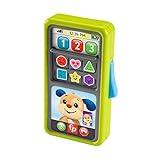 Fisher-Price Lernspaß 2-in-1 Smartphone - Spielzeugtelefon mit Lichtern und 75+ Liedern, mit Lernspaß-Hündchen und Hundefreundin Zahlen und Formen Lernen, spricht deutsch, ab 9 Monaten/ 1 Jahr, HNL47