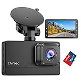 Dashcam Auto Vorne, 1080P FHD Dash cam mit Nachtsicht, WDR und 176° Weitwinkel Autokamera, 3' IPS-Bildschirm, Loop-Aufnahme, G-Sensor, Bewegungserkennung und Parkmodus, inklusive 32G SD-Karte