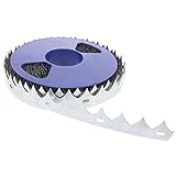 foto-kontor 50m Bandstacheldraht auf der Rolle S-Draht Natodraht Stacheldraht 30mm Klingen mit Ösen