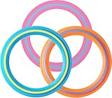 3 pcs 25 CM Flying Ring Wurfring，tosy Flying Ring，strand spielzeug，wurfring-spielspielzeug，kinder outdoor spiele Anzug，Ultimativer Urlaub im Freien, Schulspielplatz, Park, Poolspaß（gelb, orange, rosa）