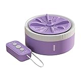 Roadoor Tragbare Waschmaschine, tragbare Mini-Geschirrspüler für Waschbecken, Turbinenwaschmaschine mit USB, Ultraschallwaschmaschine für Zuhause, Geschäft, Reisen, Studentenzimmer, Wohnmobil Violett