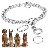 Kettenhalsband Hund, 65cm Hundehalsband Kette, Verstellbare...