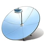 Kotsy Solarofen,Solargrill Φ1.5m 1800 W Tragbaren Parabolischen Konzentrierender Sonnenkocher mit höherer Effizienz, Outdoor Solar-Ofen,sautieren und Kochen mit Sonnenbrille für Campen and Cooking