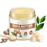 Sheabutter, Shea Butter Creme, 220g Sheabutter 100% Rein Unraffiniertes Vegan für Alle Hauttypen, Natürliche Körperbutter, Gesicht, Haare - Pflegt, Schützt, Befeuchtet