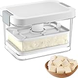 Vihoom Tofupresse mit Abtropfeinsatz und Sieb, Tofu Presse für Festen und Extra Festen Tofu, Einfaches Entfernen von Wasser aus Tofu, Tofu Press für schnelle und mühelose Mahlzeitzubereitung