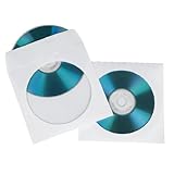 Hama CD/DVD Papier-Schutzhüllen, Weiß, 50er-Pack