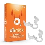 AIRMAX Sport Nasendilatator - Für eine befreite Nasenatmung beim Sport - spreizt die Nasenflügel - mit Aufbewahrungsdose (2 Stück, Größe M)