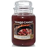 Yankee Candle Duftkerze im Glas| Crisp Campfire Apples | Brenndauer bis zu 150 Stunden|Große Kerze im Glas