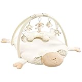 Fehn 154580 3-D-Activity-Decke Schaf / Spielbogen mit 5 abnehmbaren Spielzeugen für Babys Spiel & Spaß von Geburt an / Maße: 90x75cm