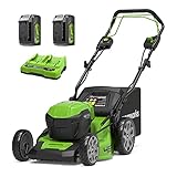 Greenworks 48V (2x24V) Selbstfahrender Akku Rasenmäher für...