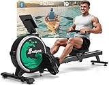 Rudergerät für Zuhause, EvoSpark Rudergerät mit 16 Stufen Widerstand, APP-Verbindung, Upgrade Doppel-Slide-Rails Ultraleise Rudermaschine, LCD-Datenanzeige, Die Erste Wahl für Fitnessgeräte