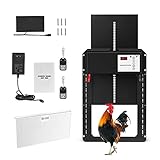 SMAUTOP Automatische Hühnertür Hühnerklappe,Lichtsensor Automatische Chicken Coop Door Opener, Waterproof Automatische Hühnerklappe für sichere Hühnerhaltung（Schieber 30 x 45 cm）