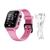 Smartwatch für Kinder, Telefon, Smartwatch, Telefon, für Mädchen, Jungen, HD-Kamera, Musik, Video, Audio, Wecker, intelligente Uhr, wiederaufladbar, GPS, 4G