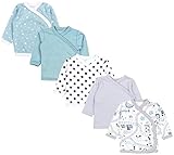 TupTam Baby Langarm Wickelshirt 5er Set aus OEKO-TEX zertifizierten Stoffen Unisex, Farbe: Junge 8, Größe: 56