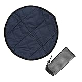 Outdoor-Sitzkissen, Outdoor-Stuhlkissen, Runde Stuhlkissen, 34 cm Durchmesser, für Outdoor-Camping (Dunkelblau)