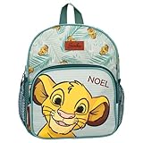 Personalisierter Kindergarten-Rucksack mit Name Disney König der Löwen Simba | Kleiner Kinderrucksack Jungen Mädchen | Freizeitrucksack mit seitlichen Netztaschen