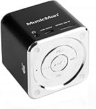 Technaxx Mini Musicman 3 W tragbarer Lautsprecher, 1-Wege, 3 W, 150-18000 Hz, 4 Ohm, 10% verkabelt, Schwarz, 3527