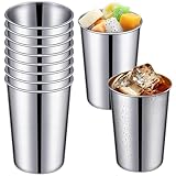 8 Stück Edelstahlbecher, 260ml Edelstahl-Trinkbecher, Campingbecher, Schnapsgläser, Schnapsbecher, Bierkrüge, Tassen, Partybecher für Geburtstage, Picknick