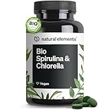 Bio Spirulina & Chlorella Presslinge – 500 Tabletten – 100% Rein & Natürlich – Zertifiziert Bio, laborgeprüft, ohne Zusätze, vegan und in Deutschland produziert