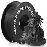 GEEETECH Matte PLA Filament, 3D-Drucker PLA Filament 1 kg Spule, Genauigkeit +/- 0,03 mm, Schwarz