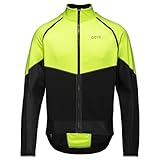 GORE WEAR Herren Fahrrad-Jacke Phantom, GORE-TEX INFINIUM, L, Neon-Gelb/Schwarz