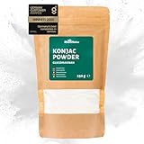 RheinNatur Konjak-Pulver 250 g - Glucomannan aus der Konjakwurzel - Natürlicher Ballaststoff, fördert das Sättigungsgefühl - Konjakmehl als Bindemittel & Stabilisator