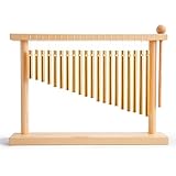 ENNBOM 20 Töne Chime Table Top Bar Chime Wind Chime 20 Bars Instrument Percussion mit Schlägel (Gold)