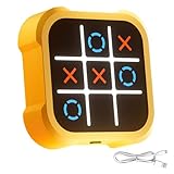 Dhqkqg Tic Tac Toe Spiel, Tragbare 3 In 1 Puzzlespielkonsole, Elektronisches Tic Tac Toe Spiel, Tragbare Puzzle Spielekonsole Reise Puzzle Spielekonsole, Klassisches Fingerspitzen Spielzeug Brettspiel