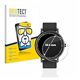 BROTECT Schutzglas für Armbanduhren (Kreisrund, ø: 38 mm) Schutzfolie Panzer Folie Glas Displayschutz Made in Germany [ 9H, Anti-Fingerprint]