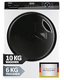 Haier I-PRO SERIE 3 Waschtrockner HWD100-B14939 I Waschmaschine Trockner Kombi I 10kg Waschen & 6kg Trocknen I Energieklasse A, Kombiklasse D I 1.400 U/Min. & leiser Direktantrieb I Washer Dryer