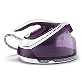 Philips Dampfbügelstation PerfectCare Compact Plus GC7933/30 - 2.400W, konstanter Dampfausstoß von 120 g/Min., 450 g Dampfstoß, Pumpe mit max. 6,5 Bar, Vertikaldampf, lila