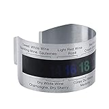 Tyenaza Weinthermometer Wein LCD Thermometer Flasche Bier Rotwein Armband Temperatursensorer Temperatur Armband Sensor für Bier Hausbrauen