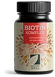 Biotin hochdosiert 10.000 mcg - 365x Biotin Tabletten als Komplex mit Zink & Selen - Vitalstoffe für Haarwuchs, Haut & Nägel - laborgeprüft mit Zertifikat - 100% vegan - Vorratspack für 1 Jahr