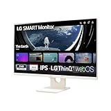 LG Electronics 27SR50F-W.AEU Full-HD Multimedia IPS-Monitor 27' (68,6 cm), 1920 x 1080, 16:9, 14ms GtG, 60 Hz, NTSC, HDR10, webOS 23, LG ThinQ, Flicker Safe - Weiß