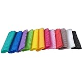 HSIRYAOHD Bunte Obstschutz-Netzbeutel, 7 x 12 cm, verdickte Netzhüllen aus PE-Schaumstoff, Anti-Quetschbeutel für Kiwi, Trauben, Weinflaschen, zerbrechliche Waren, Supermarkt/Obst, S